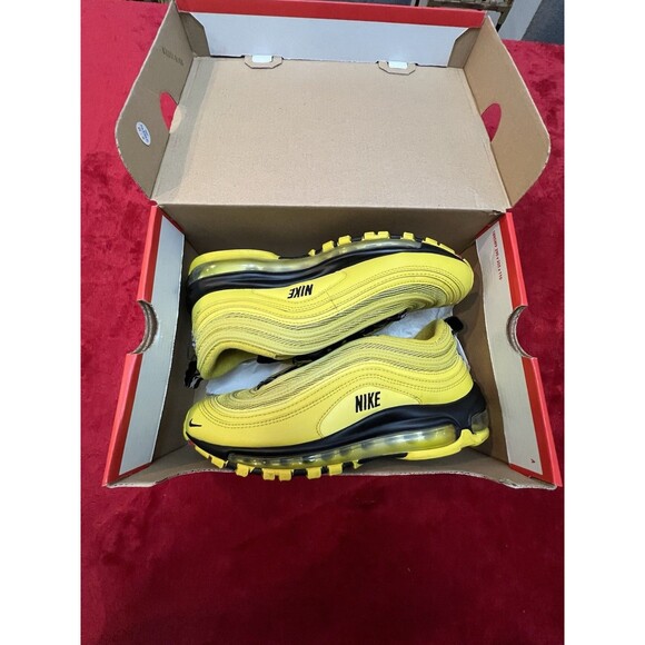Size 7 - Nike Air Max 97 Bright Citron Bright Citron/black Citron Clair Noir - Picture 1 of 13